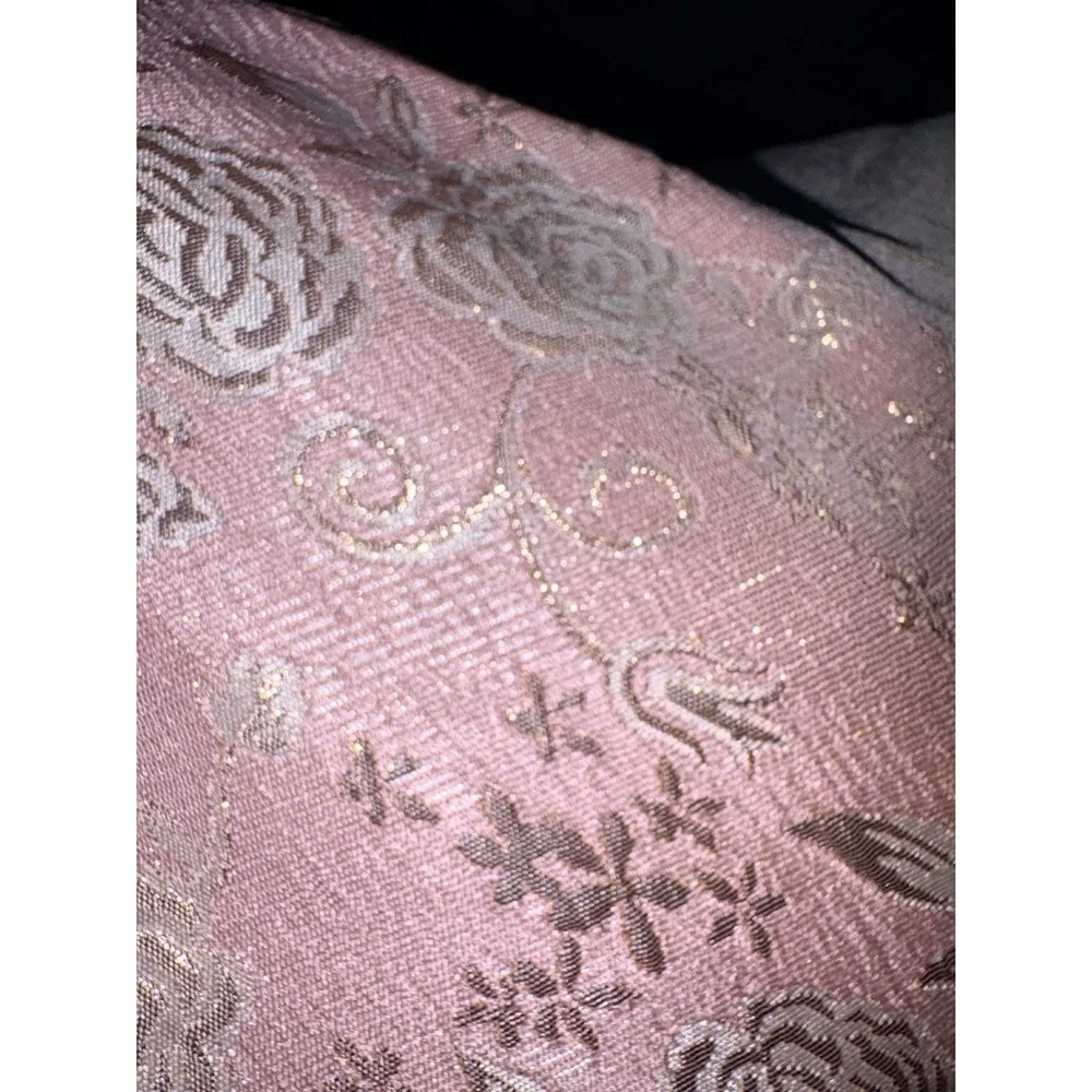 American Princess Girls Pink Gold Brocade Tulle High Low Formal Dress Size 12‎